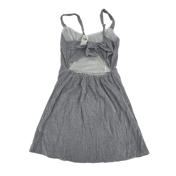 NWT Hollister Blue White Striped Sleeveless Mini Dress Size Large Women’s - Picture 3 of 4
